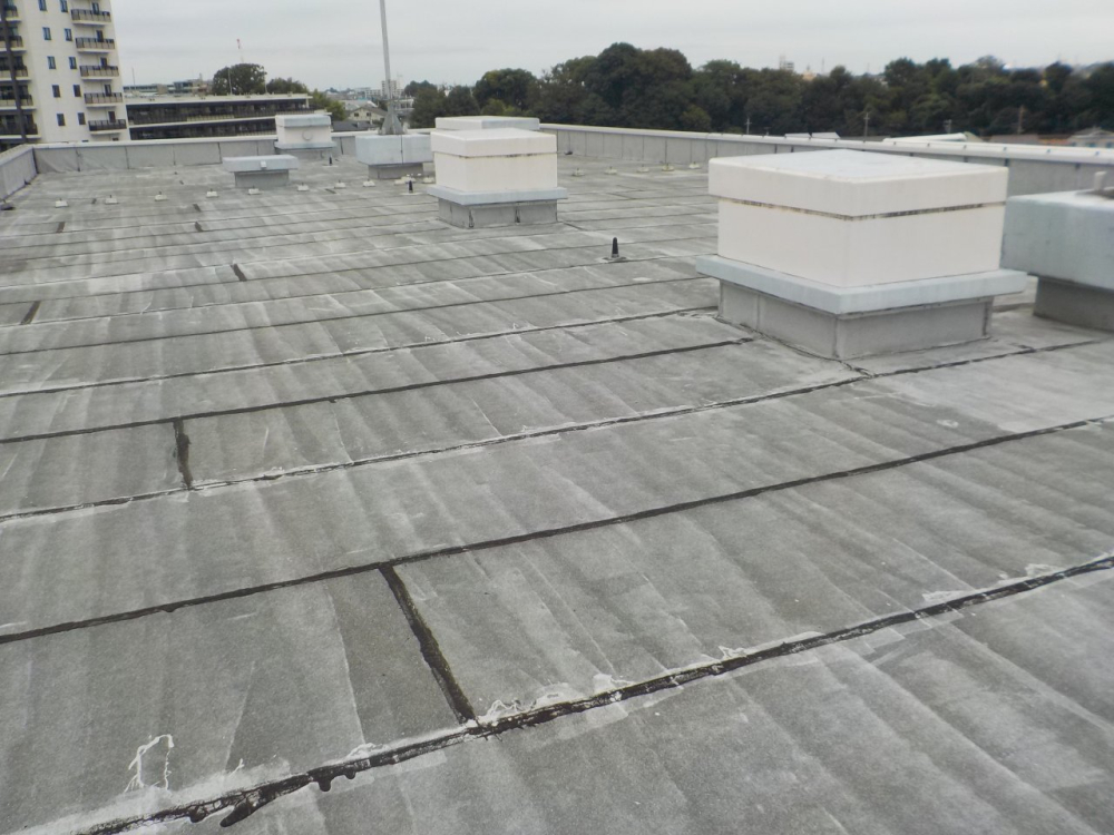 県営住宅屋上防水工事　施工前