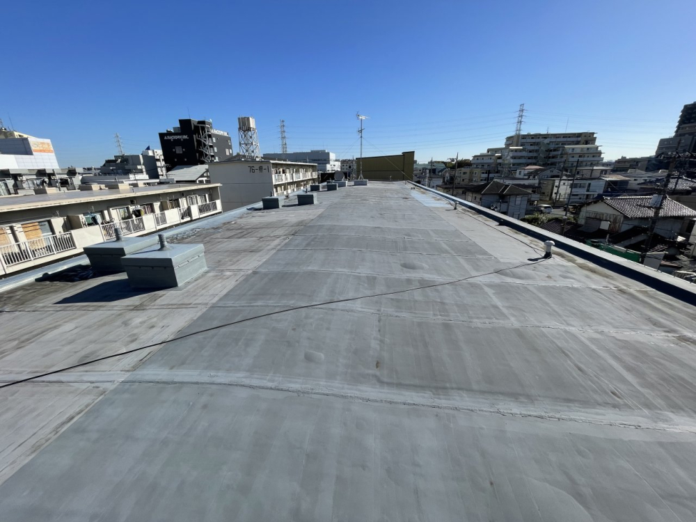 県営住宅屋上防水工事　施工前