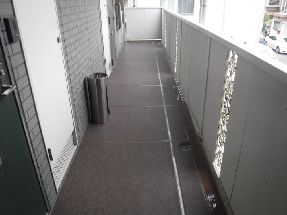 集合住宅共用廊下修繕工事　完了
